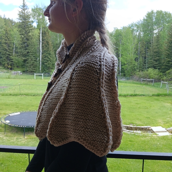 Dragon Wing Cowl Scarf - Sand - Picture 2 of 7